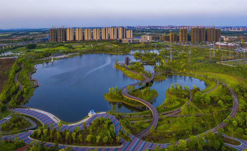 中新苏滁高新区已成为环境优美的产业新城。中新苏滁高新区管委会供图